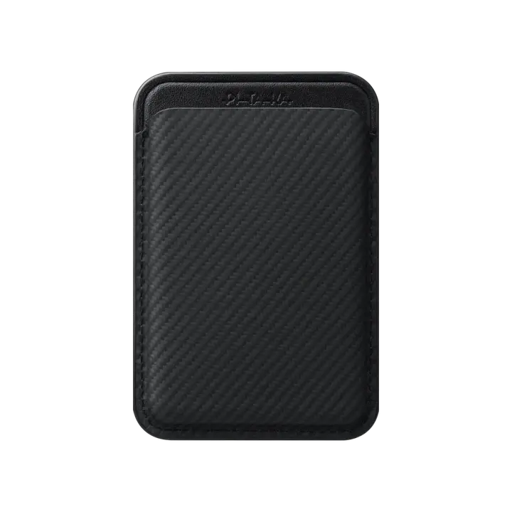 PITAKA MagSafe Woven Wallet - Black/Grey
