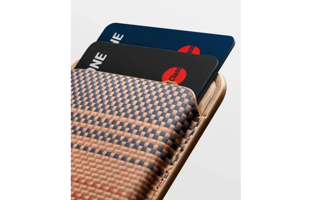 PITAKA MagSafe Woven Wallet - Black/Grey