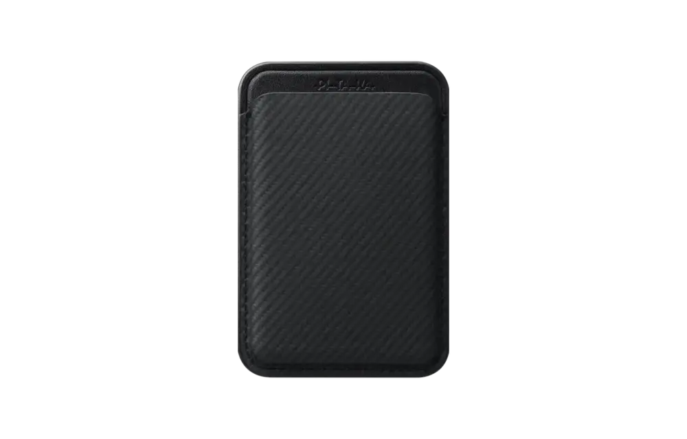 PITAKA MagSafe Woven Wallet - Black/Grey