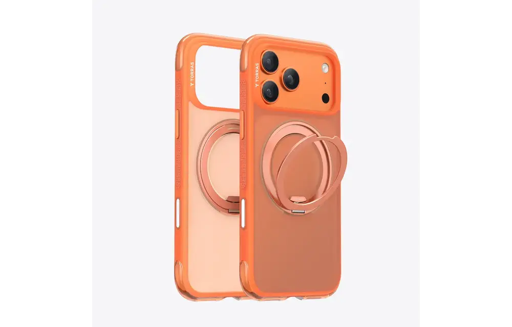 TORRAS Ostand R Series Case for Apple iPhone 17 Pro - Energy Orange