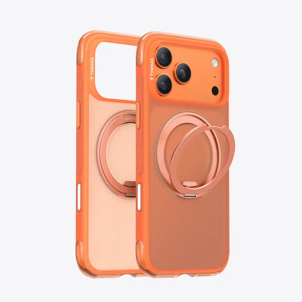 TORRAS Ostand R Series Case for Apple iPhone 17 Pro - Energy Orange