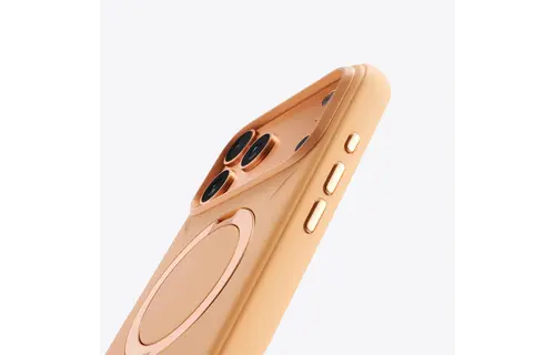 TORRAS Ostand Spin Silicone Case for Apple iPhone 17 Pro Max - Tangerine