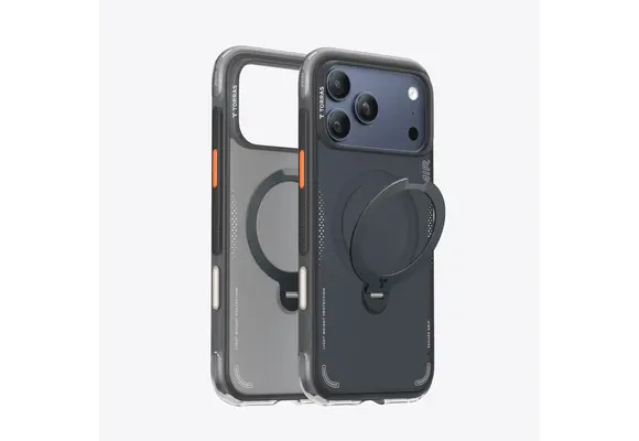 TORRAS Ostand Spin Air Series Case for Apple iPhone 17 Pro Max - Shadow Black