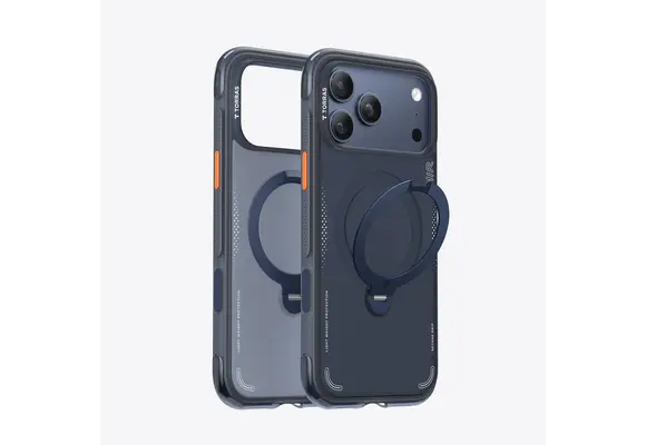 TORRAS Ostand Spin Air Series Case for Apple iPhone 17 Pro Max - Midnight Blue