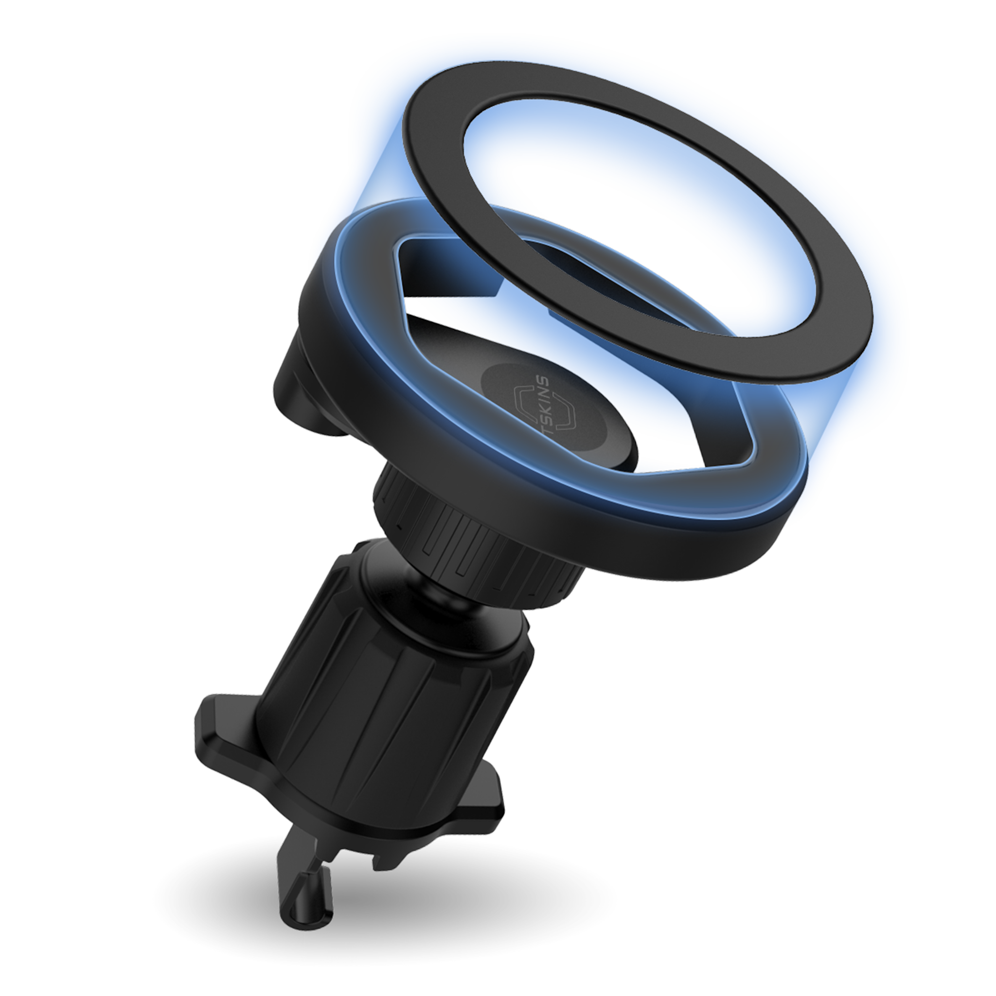 ITSKINS Hybrid Vent Mount Plus Hexo MagSafe Wireless Charger - Black