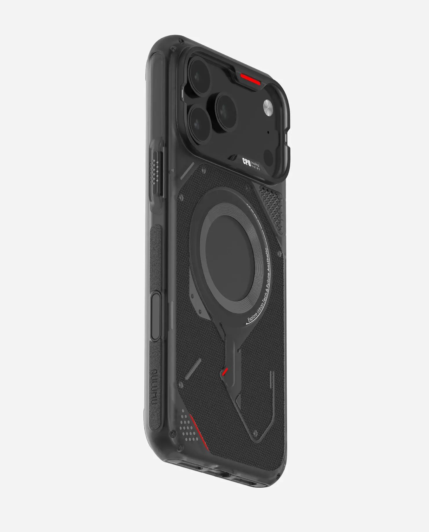 AULUMU A17 Rugged Outdoor MagSafe Case for iPhone 17 Pro - Translucent Black