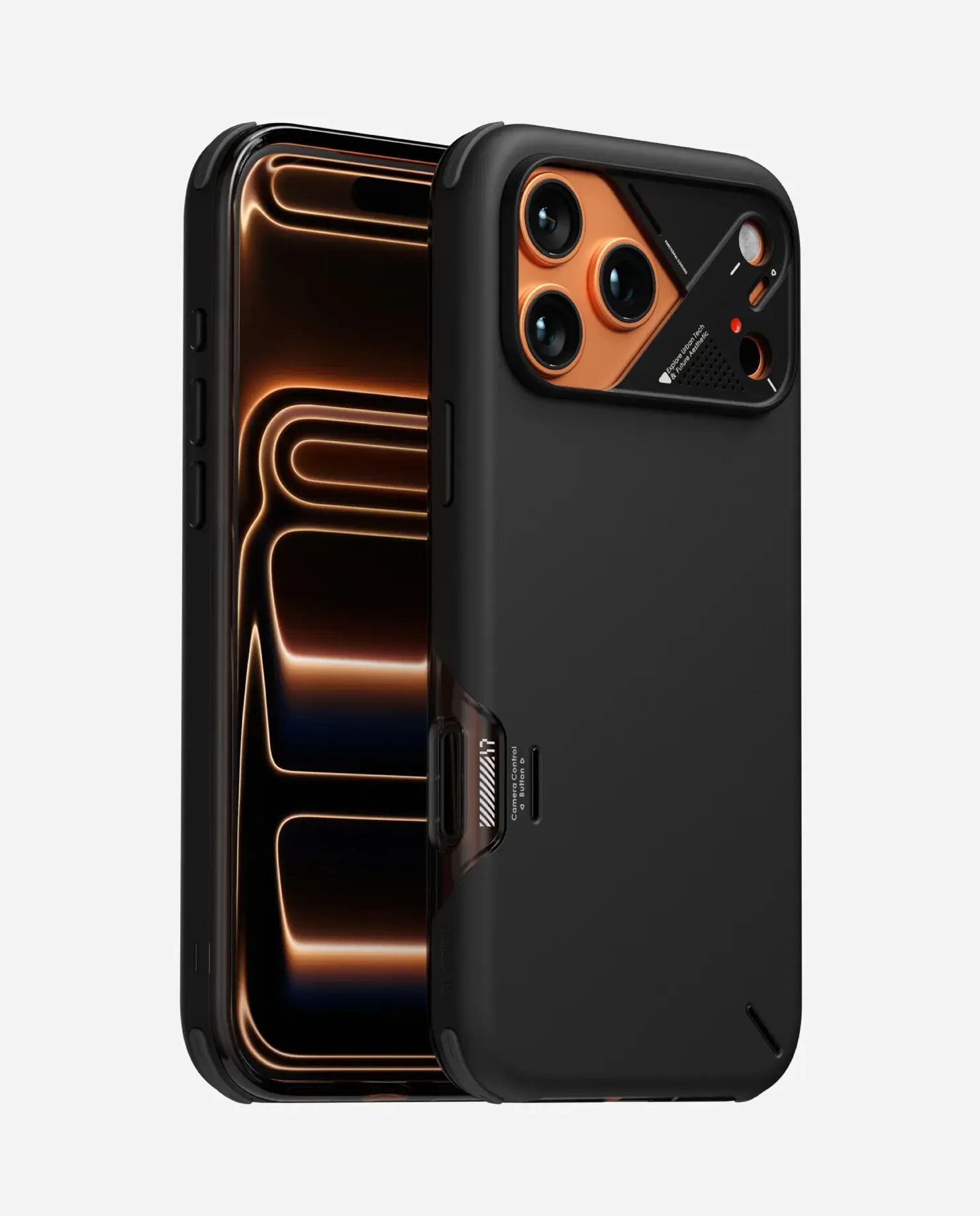 AULUMU A17 Slim Shockproof Camera Control MagSafe Case for iPhone 17 Pro Max - Black