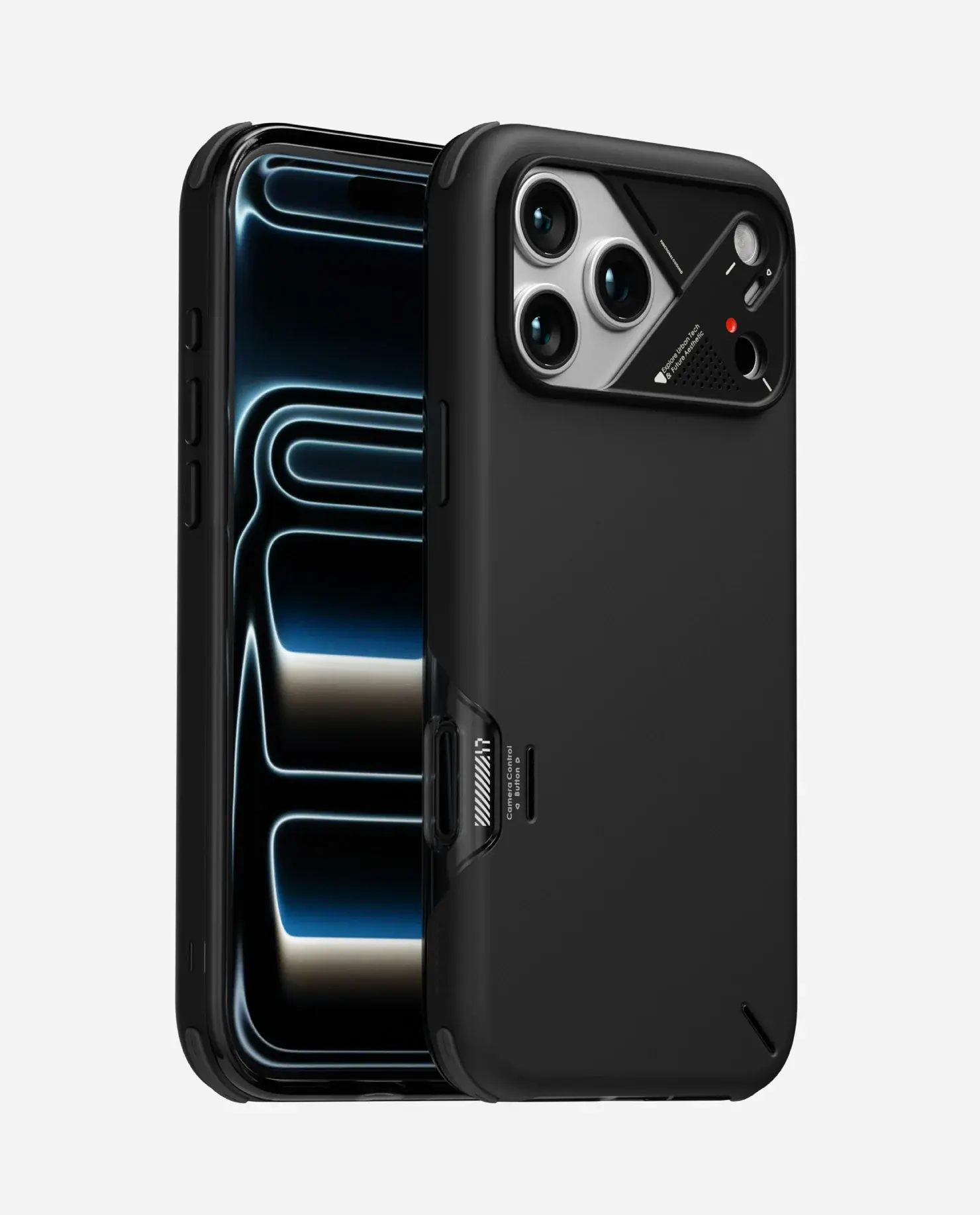 AULUMU A17 Slim Shockproof Camera Control MagSafe Case for iPhone 17 Pro - Black