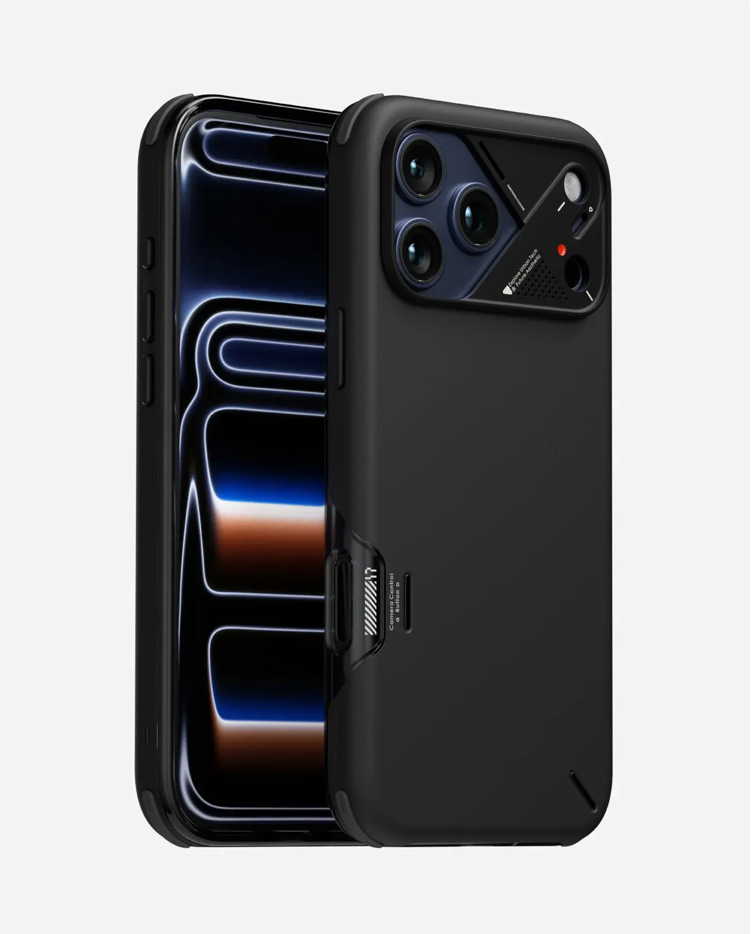 AULUMU A17 Slim Shockproof Camera Control MagSafe Case for iPhone 17 Pro - Black