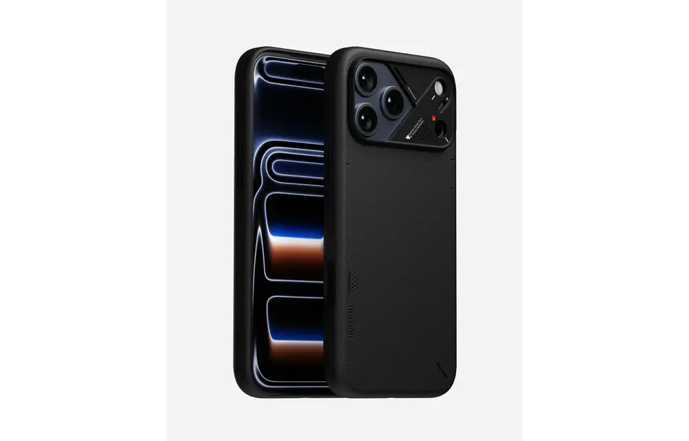 AULUMU A17 Vegan Leather Case for iPhone 17 Pro Max - Black
