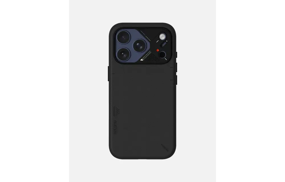 AULUMU A17 Vegan Leather Case for iPhone 17 Pro Max - Black
