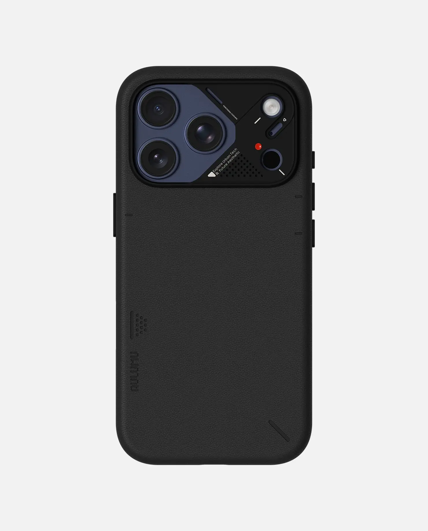 AULUMU A17 Vegan Leather Case for iPhone 17 Pro Max - Black
