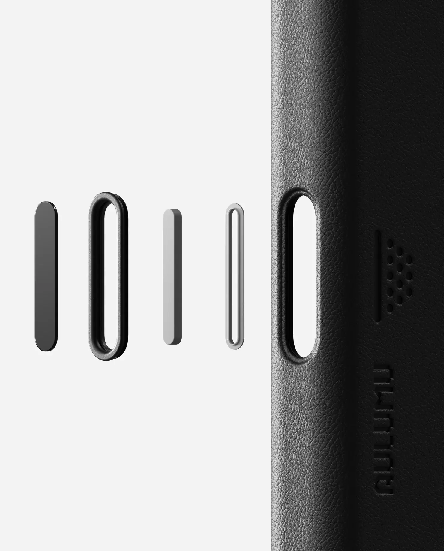 AULUMU A17 Vegan Leather Case for iPhone 17 Pro Max - Black