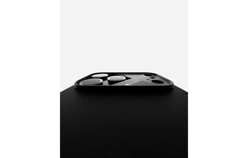 AULUMU A17 Vegan Leather Case for iPhone 17 Pro Max - Black