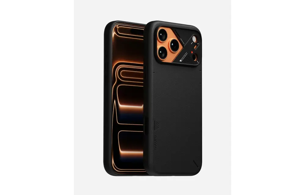AULUMU A17 Vegan Leather Case for iPhone 17 Pro - Black