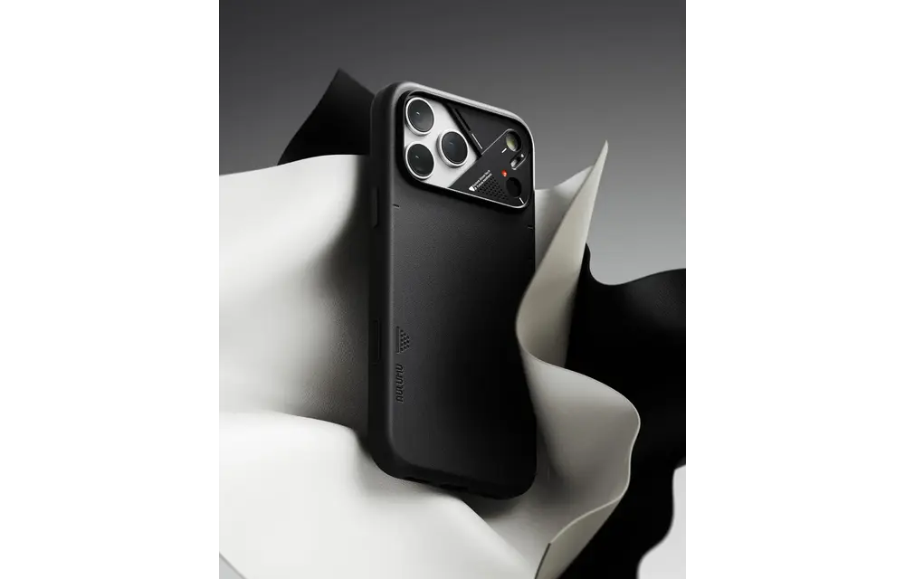 AULUMU A17 Vegan Leather MagSafe Case for iPhone 17 Pro - Black