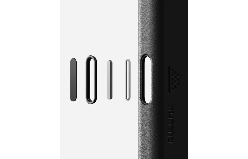 AULUMU A17 Vegan Leather MagSafe Case for iPhone 17 Pro - Black