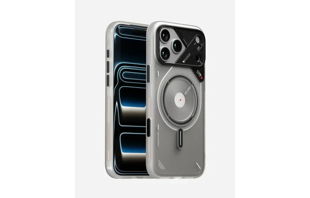 AULUMU A17  Frosted MagSafe Case Subtle Glow-in-the -Dark for iPhone 17 Pro Max - Translucent White