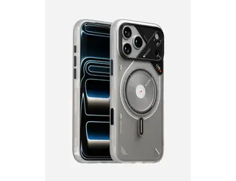 AULUMU A17  Frosted MagSafe Case Subtle Glow-in-the -Dark for iPhone 17 Pro Max - Translucent White