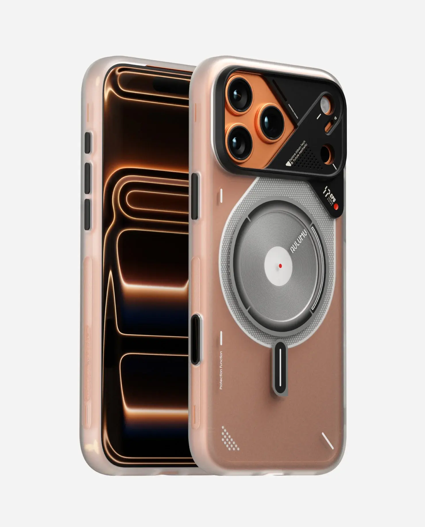 AULUMU A17 TPU IMD Frosted Case for iPhone 17 Pro Max - Translucent White