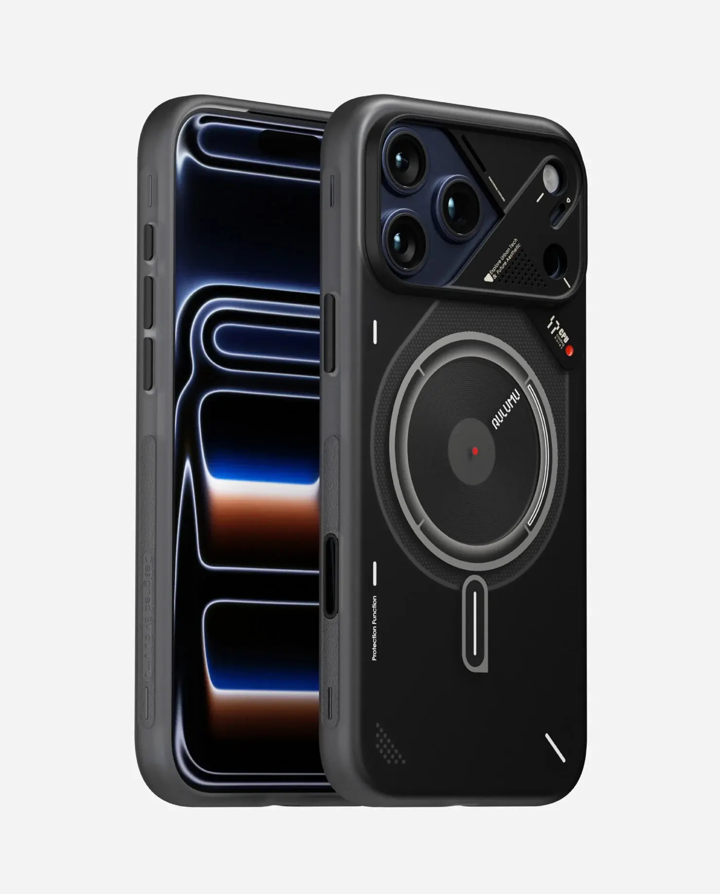 AULUMU A17 TPU IMD Frosted Case for iPhone 17 Pro - Translucent Gray