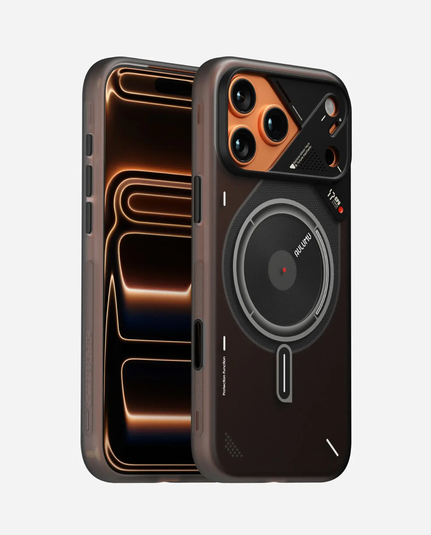 AULUMU A17 TPU IMD Frosted Case for iPhone 17 Pro - Translucent Gray