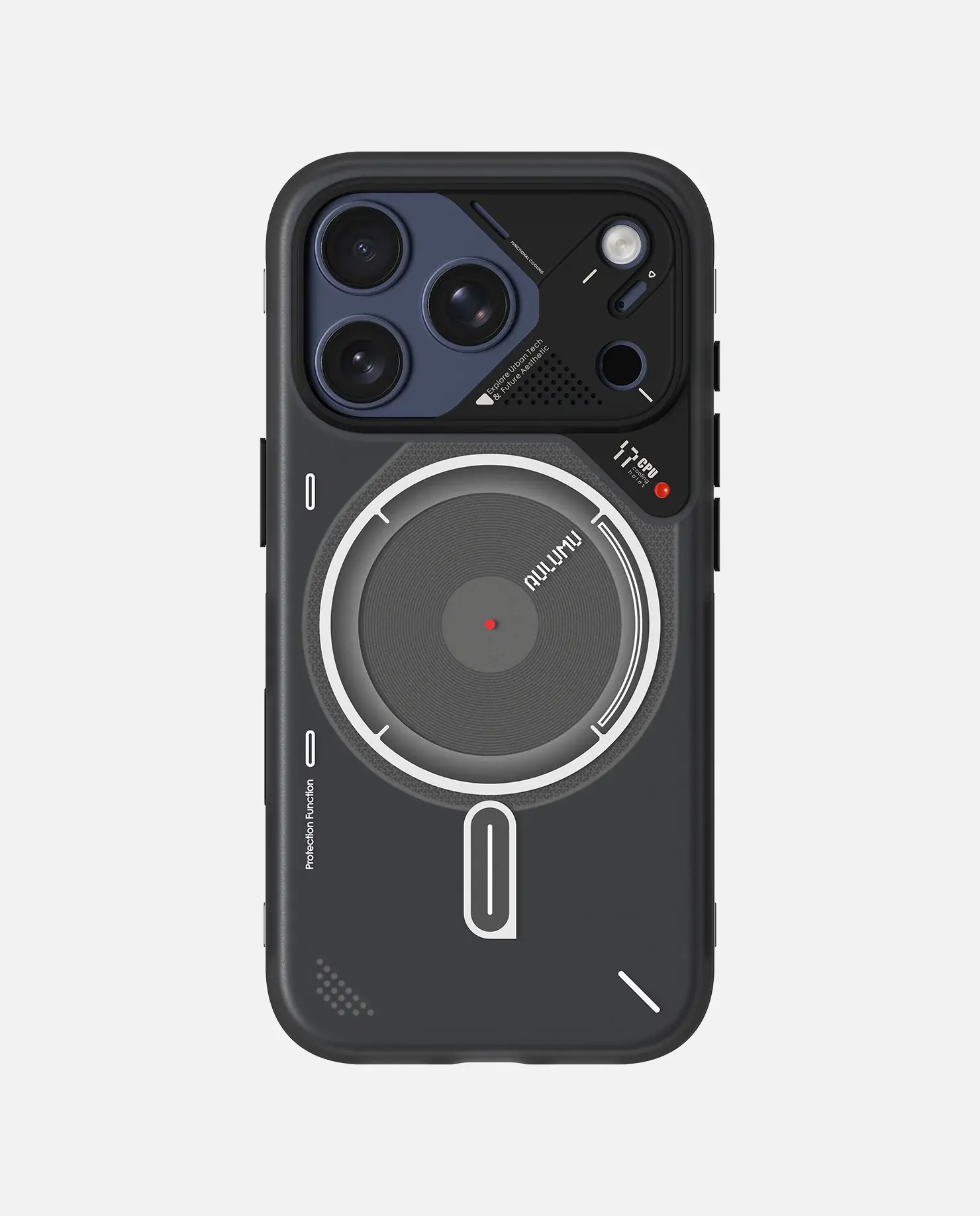 AULUMU A17 TPU IMD Frosted Case for iPhone 17 Pro - Translucent Gray