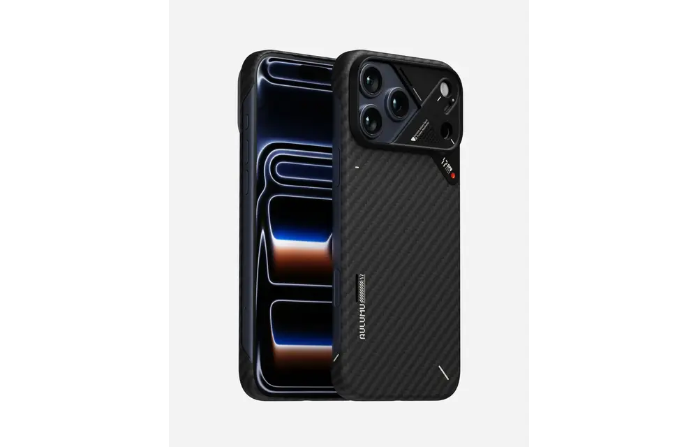 AULUMU A17 Aramid Fiber Ultra Slim MagSafe Case for iPhone 17 Pro Max - Black