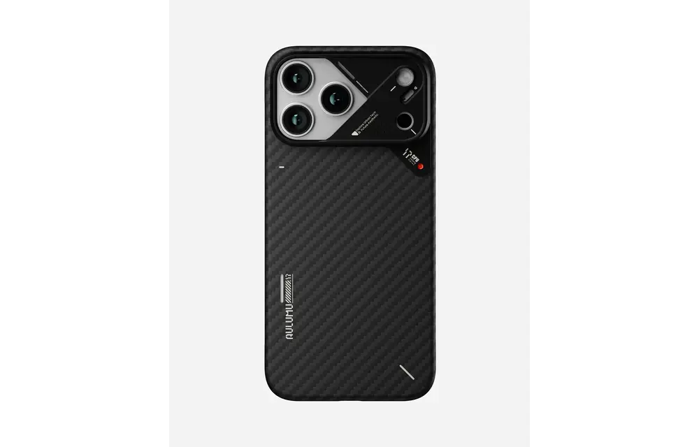 AULUMU A17 Aramid Fiber Ultra Slim MagSafe Case for iPhone 17 Pro Max - Black