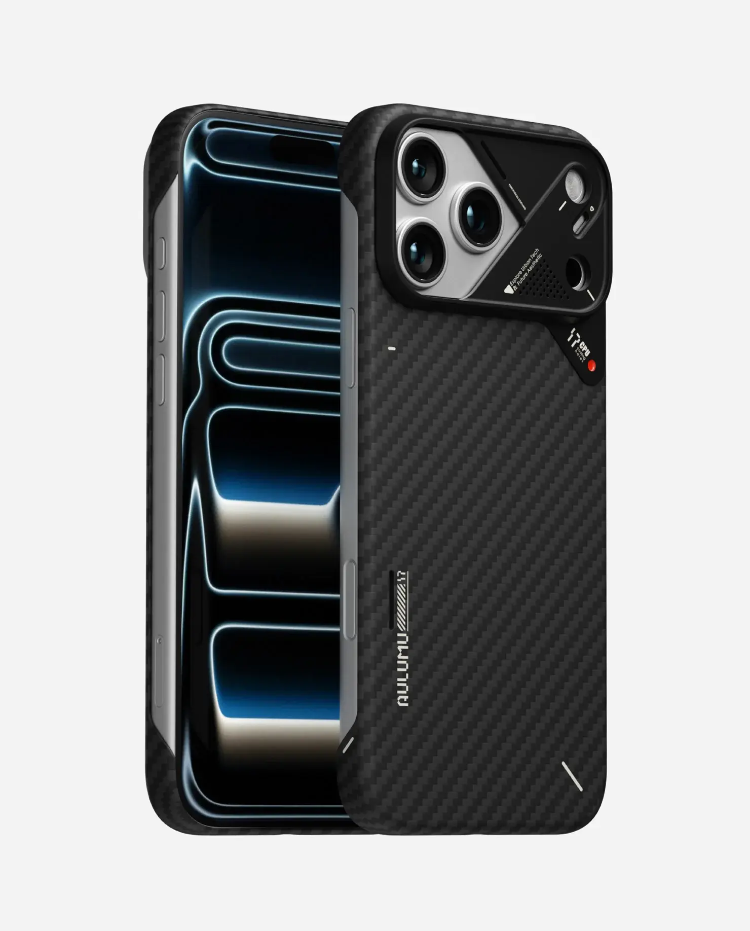 AULUMU A17 Aramid Fiber Ultra Slim MagSafe Case for iPhone 17 Pro - Black