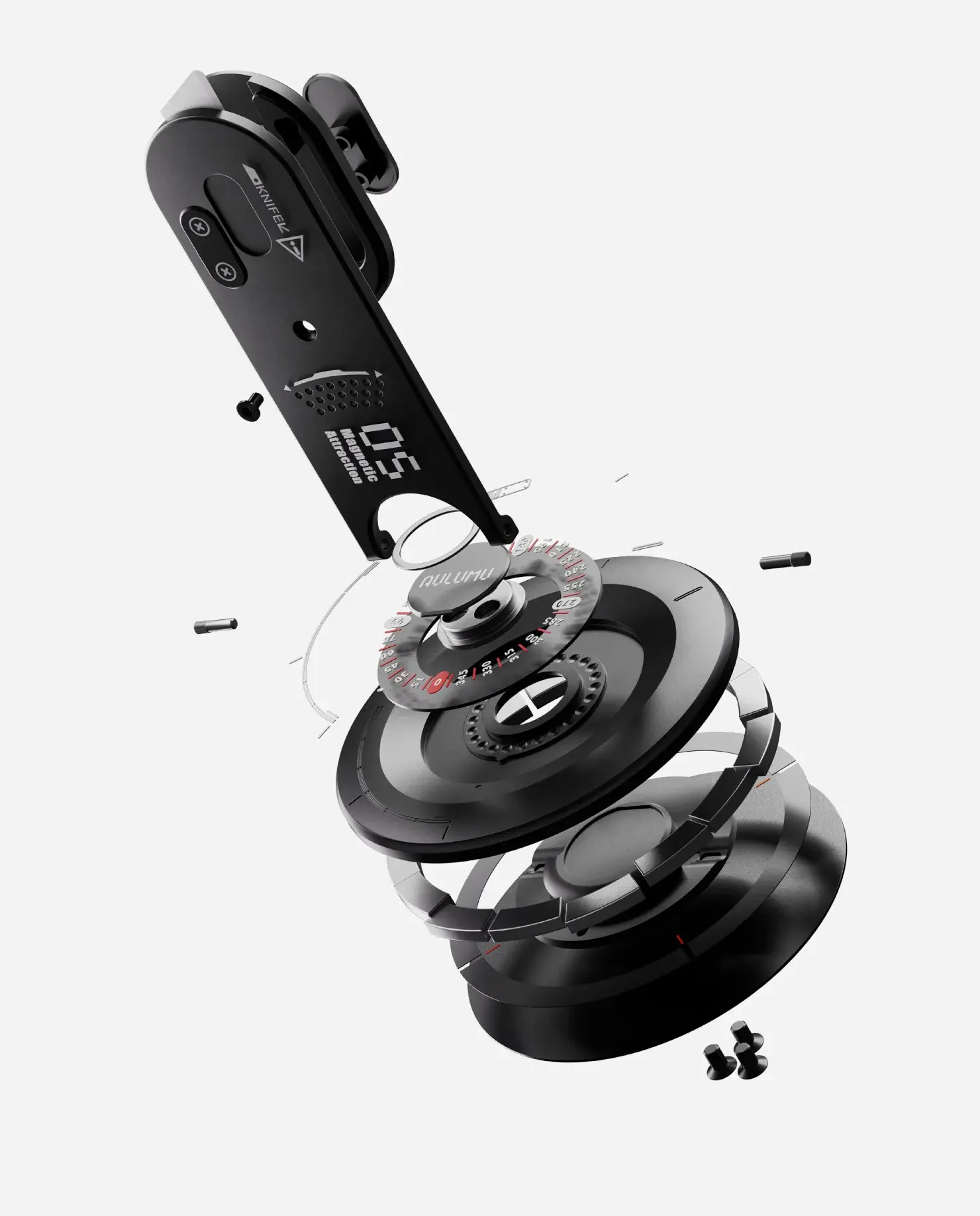 AULUMU G05 Air 5-in-1 Magnetic Phone Stand with Box Cutter - Black