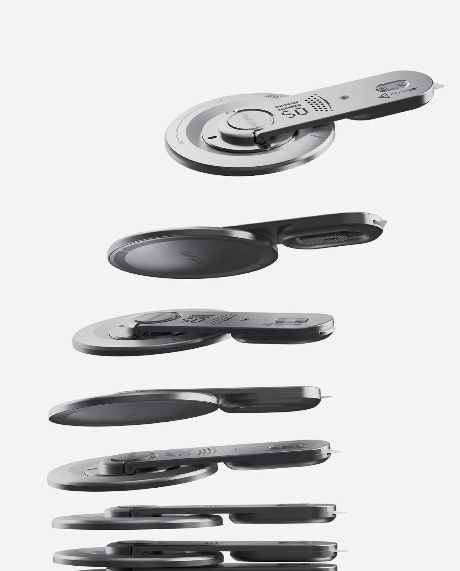 AULUMU G05 Next-Gen Hi-Per Air 5-in-1 MagSafe Phone Stand with Box Cutter - Black