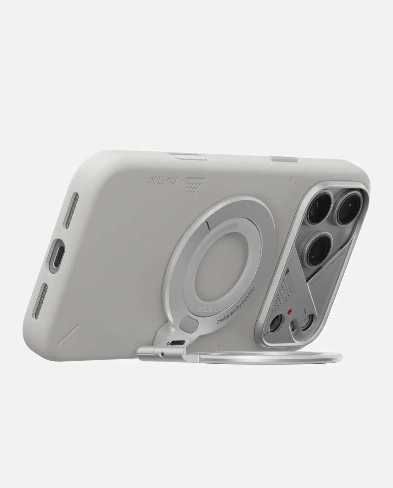 Aulumu G09 Infinite 360 MagSafe Stand 3-Axis Rotation - Silver