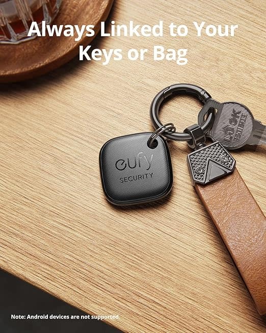 eufy by Anker Smart Track LinkKey Finder Bluetooth Tracker - Black