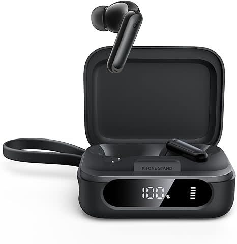 Soundcore P41i by Anker 3 in 1 Charging Case, IPX5 Wireless Bluetooth Earbuds - Black