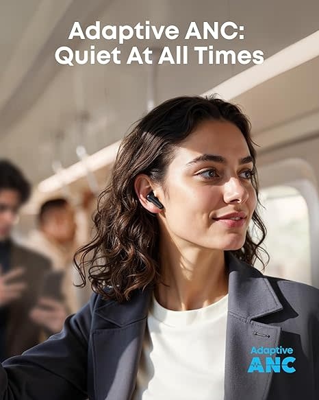 Soundcore P41i by Anker 3 in 1 Charging Case, IPX5 Wireless Bluetooth Earbuds - Black