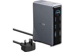 Anker Prime Charging Docking Station, 14 in 1, Dual Display, 160W - Black