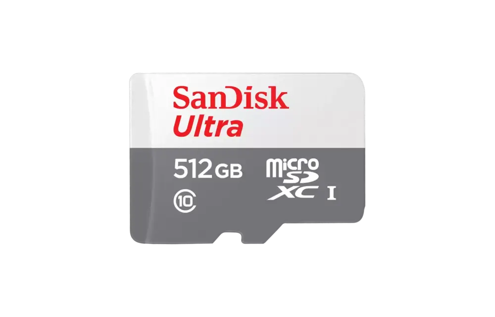 SanDisk Ultra microSD cards 100MB/s C10 White/ Gray - 512GB