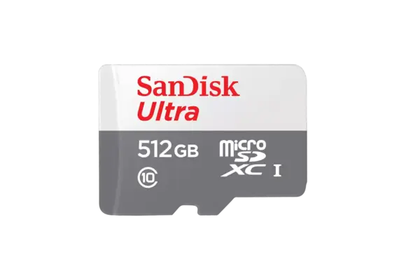 SanDisk Ultra microSD cards 100MB/s C10 White/ Gray - 512GB