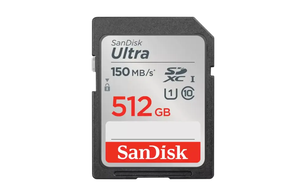 SanDisk Ultra SDXC,UHS-I CARD 150MB/s. , 512GB