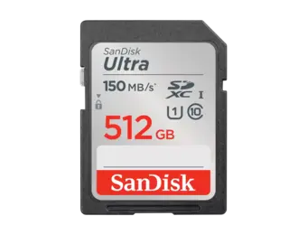 SanDisk Ultra SDXC,UHS-I CARD 150MB/s. , 512GB