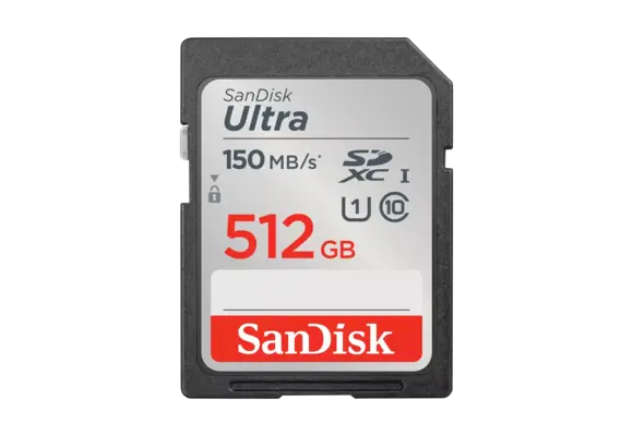 SanDisk Ultra SDXC,UHS-I CARD 150MB/s. , 512GB