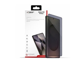 ZEELOT SOLIDsleek 2.5D 26 Degree Shadow Vue Tempered Glass Screen Protector with EasyFit Installation Kit for Samsung Galaxy S26 - Privacy
