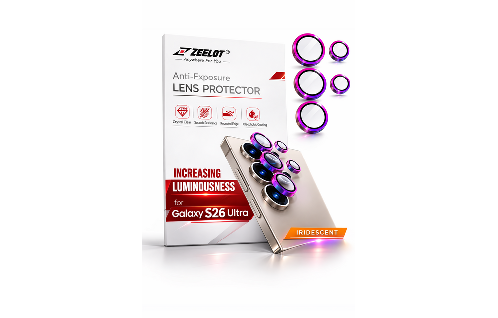 ZEELOT Pishield Luminousness Lens Protector for Samsung Galaxy  S26 Ultra - Iridescent