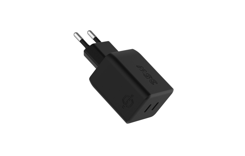 ITSKINS Spectrum 35W PD Fast Charger 2 Port USB-C EU Plug - Black