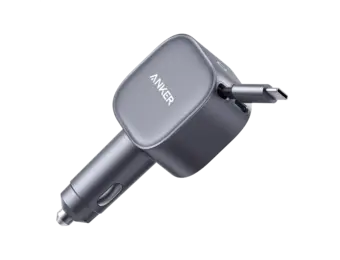 Anker Nano Car Charger 75W with USB-C Cable - Black
