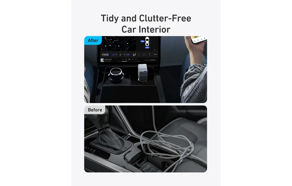 Anker Nano Car Charger 75W with USB-C Cable - Black