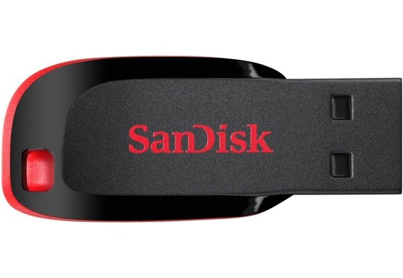 SanDisk 128GB Cruzer Blade USB 2.0 Flash Drive 128GB - Black