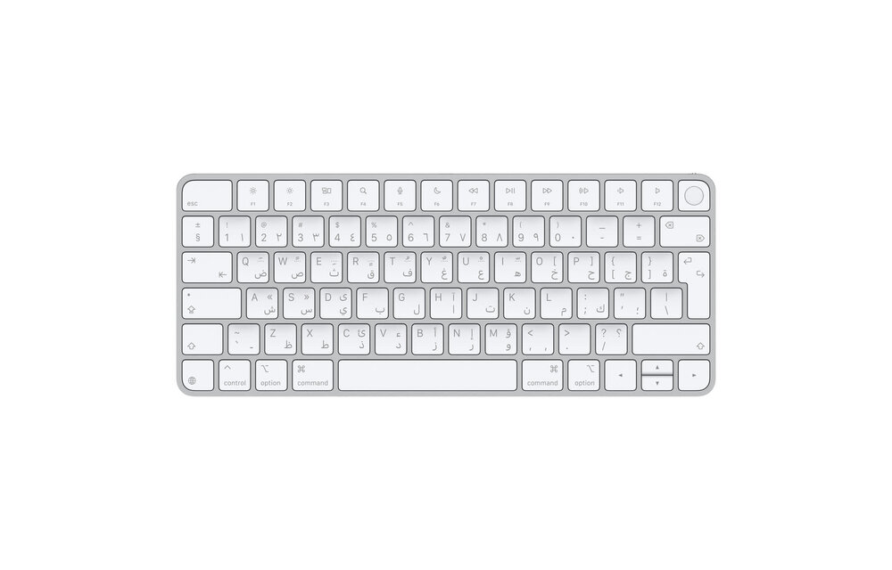 Apple Magic Keyboard with Touch ID for Mac models with Apple silicon USB–C Arabic / English - White