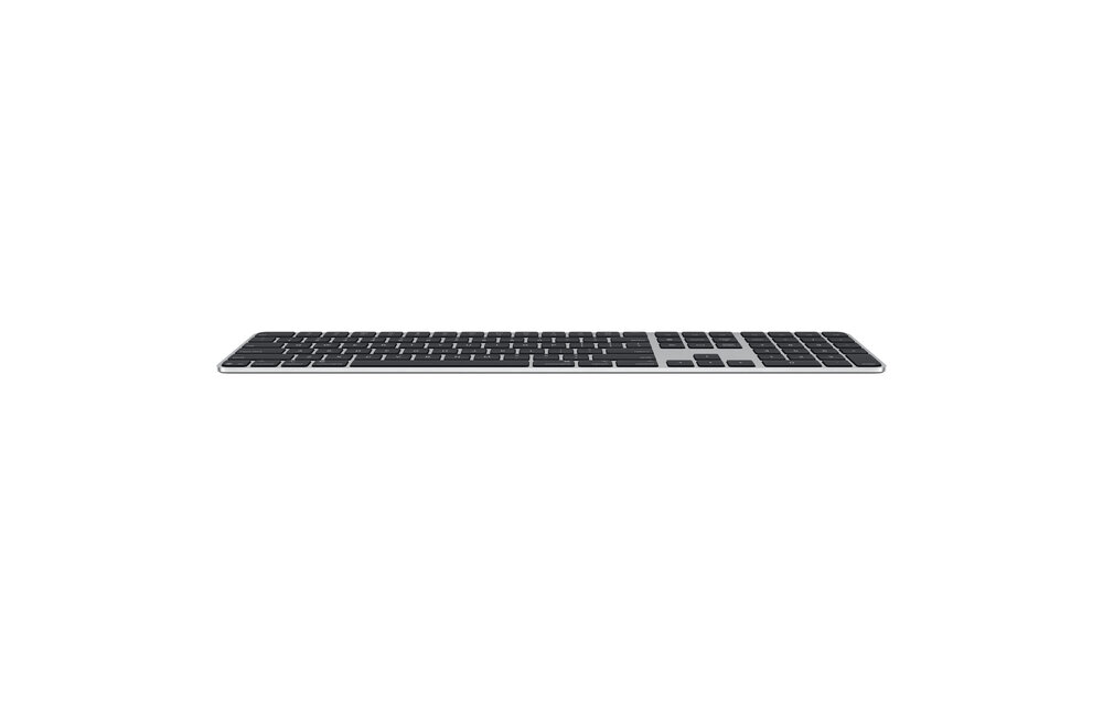Apple Magic Keyboard with Touch ID and Numeric Keypad for Mac models with Apple silicon USB‑C Black Keys - Arabic/English